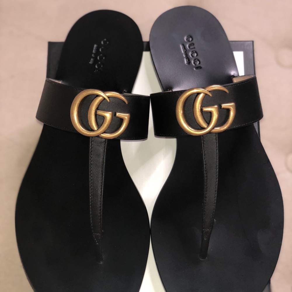 SOLD! Gucci Marmont GG T-strap Sandal SOLD